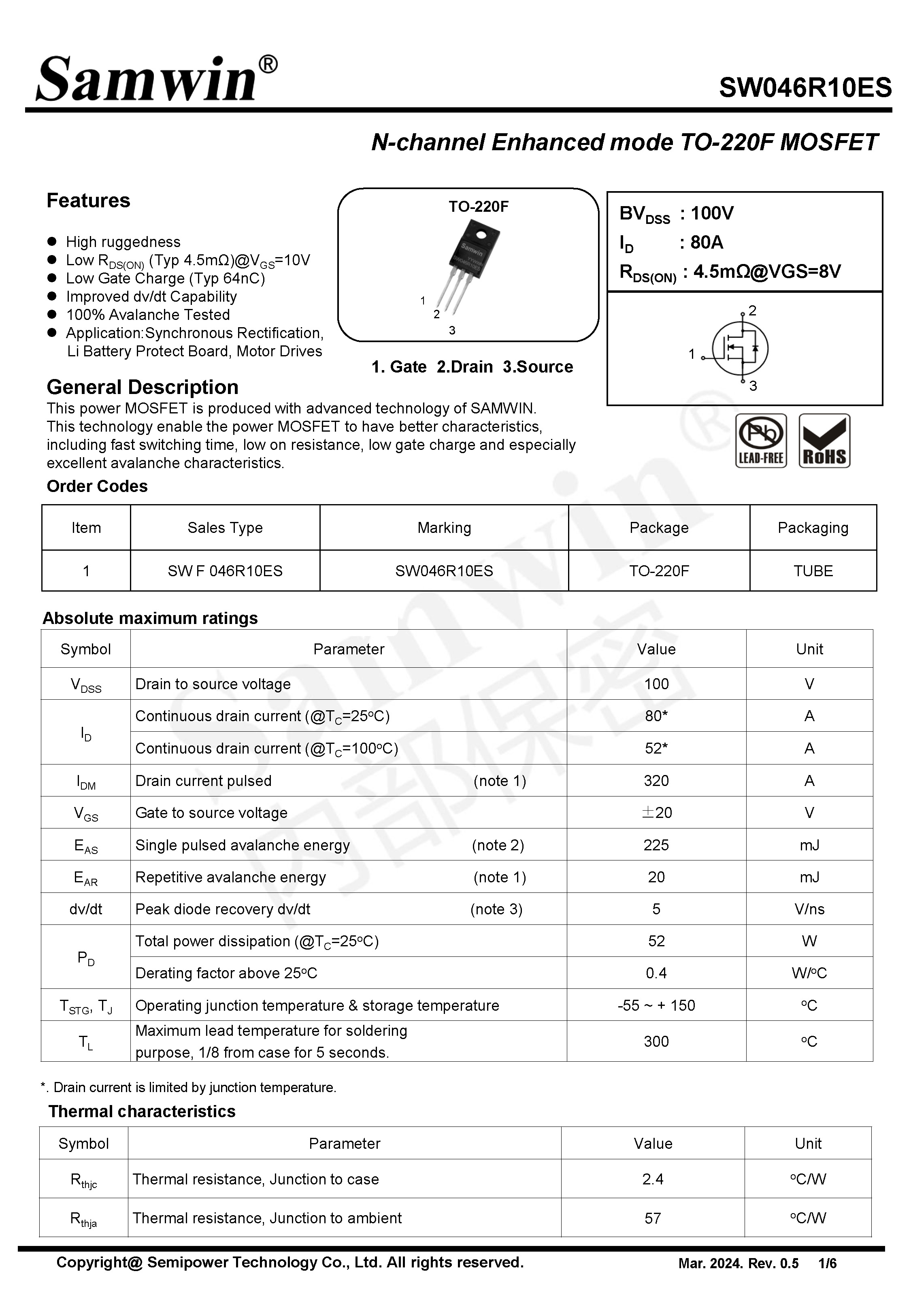 SAMWIN MOSFET