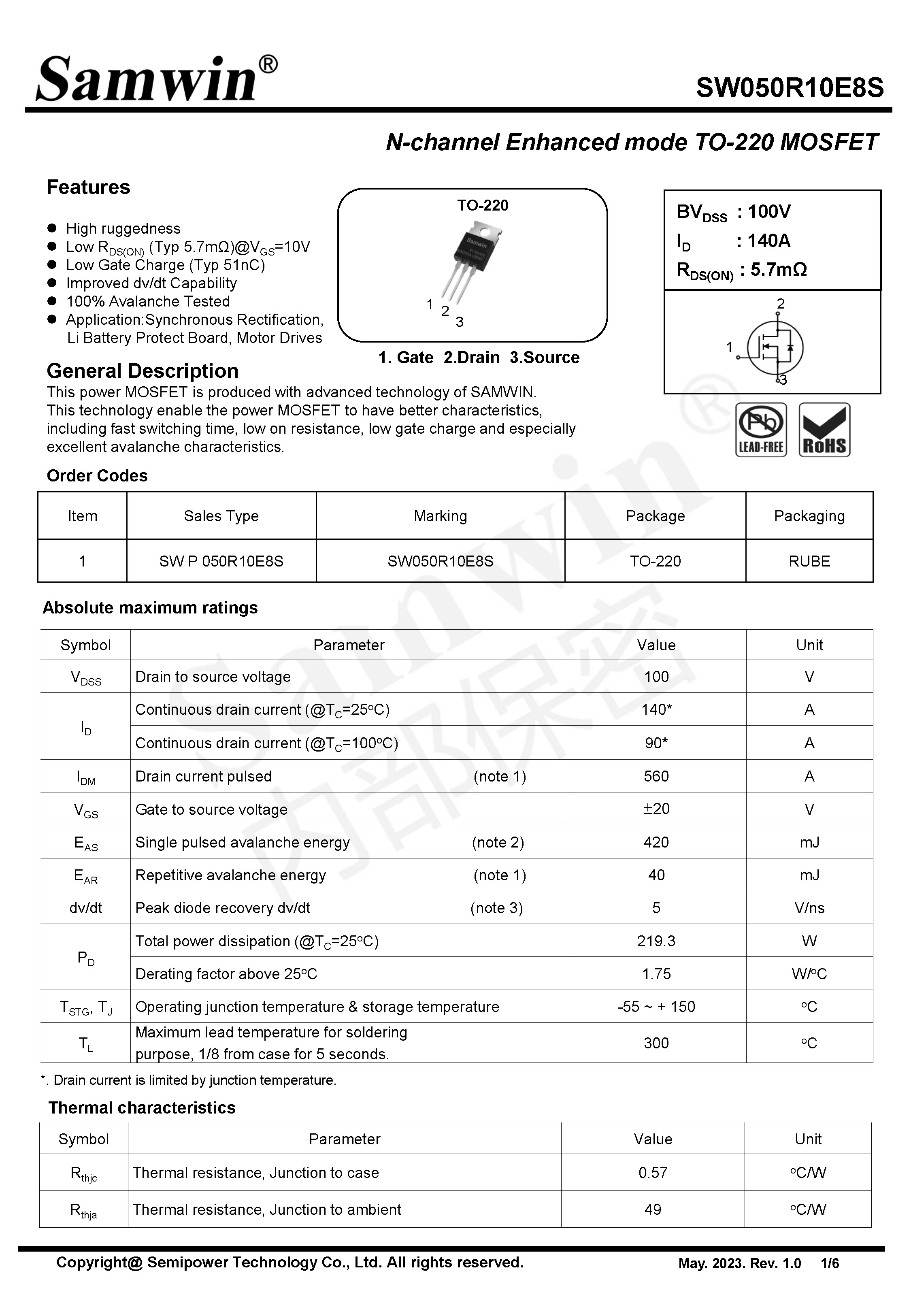 SAMWIN MOSFET