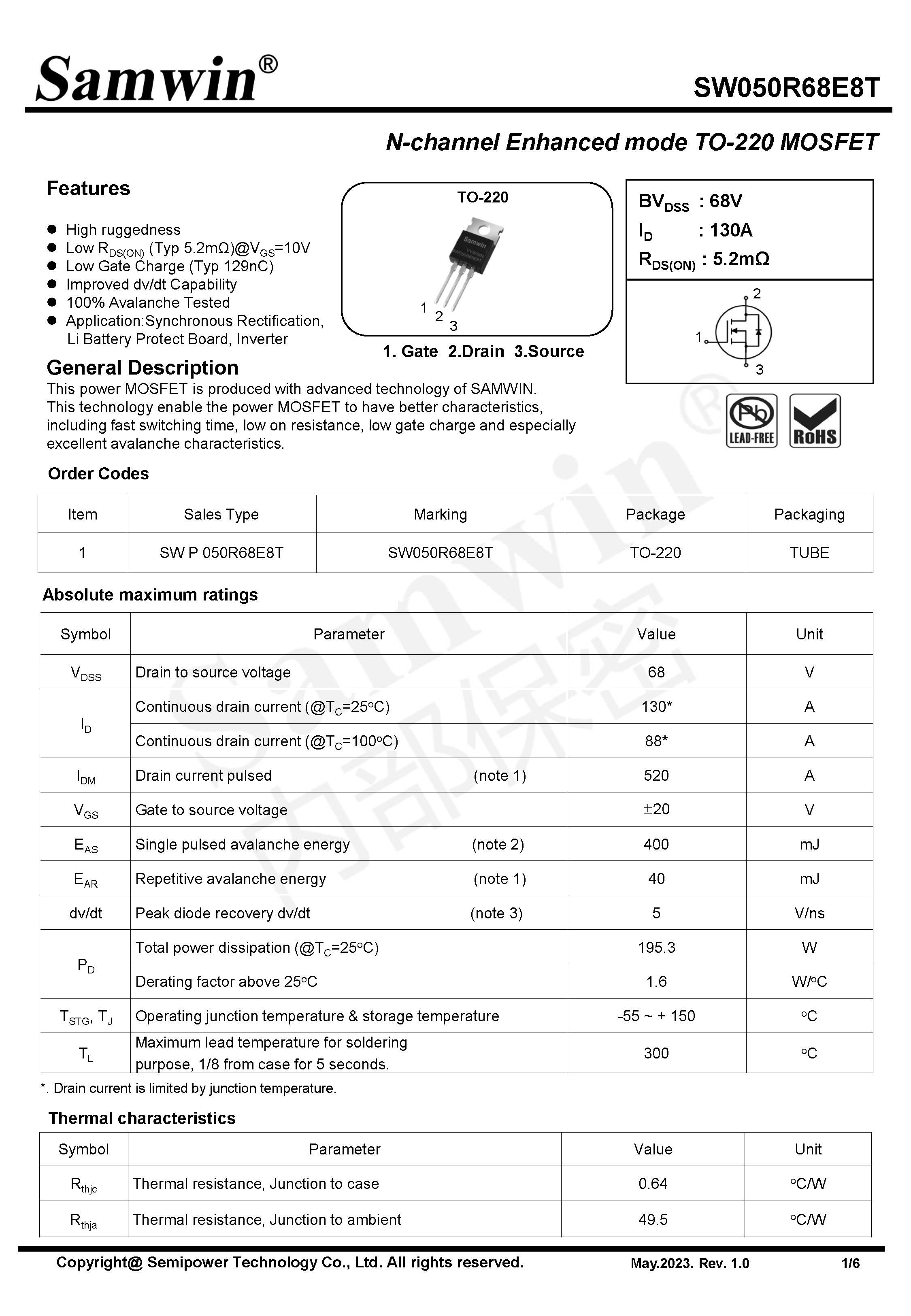 SAMWIN MOSFET