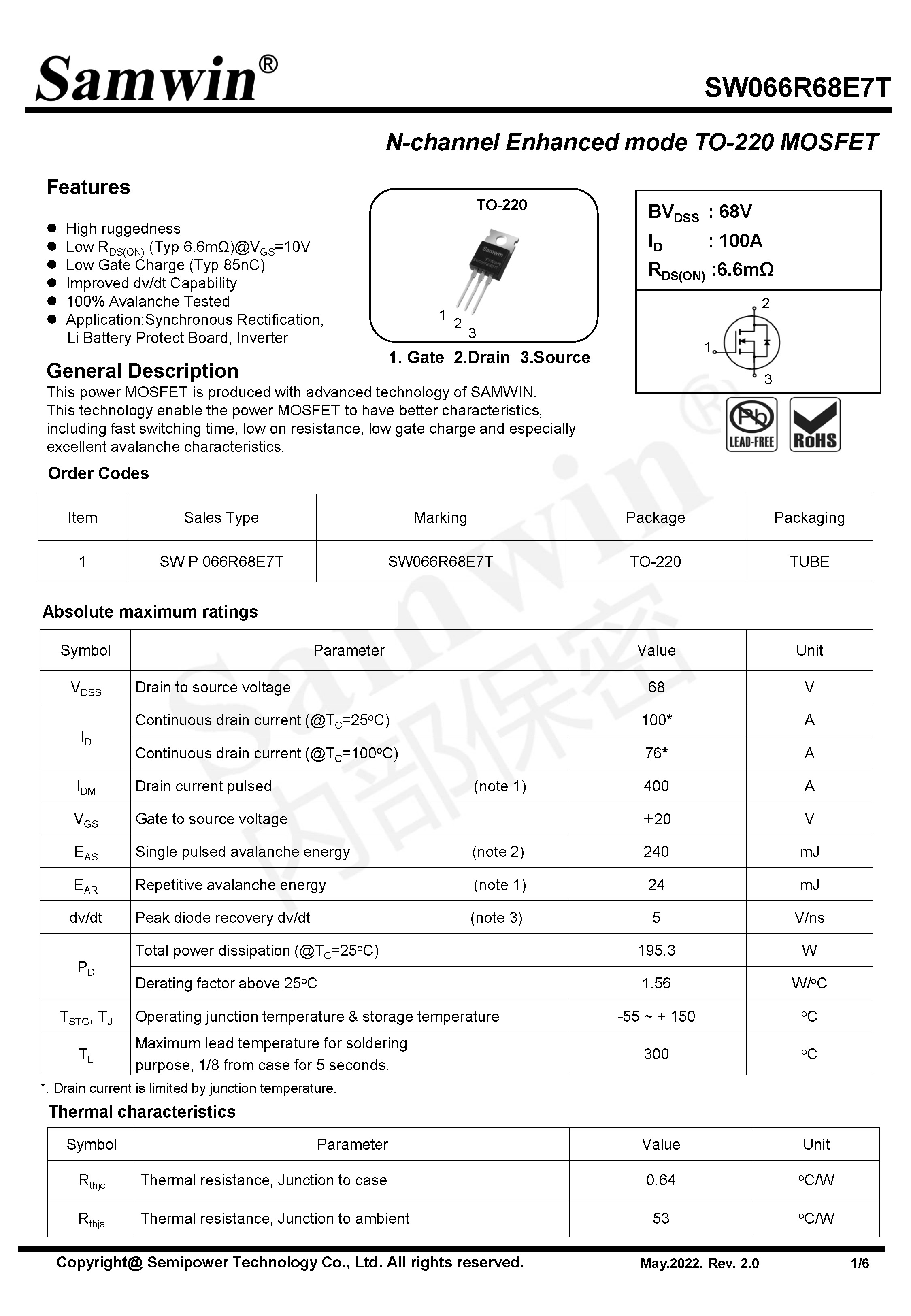 SAMWIN MOSFET