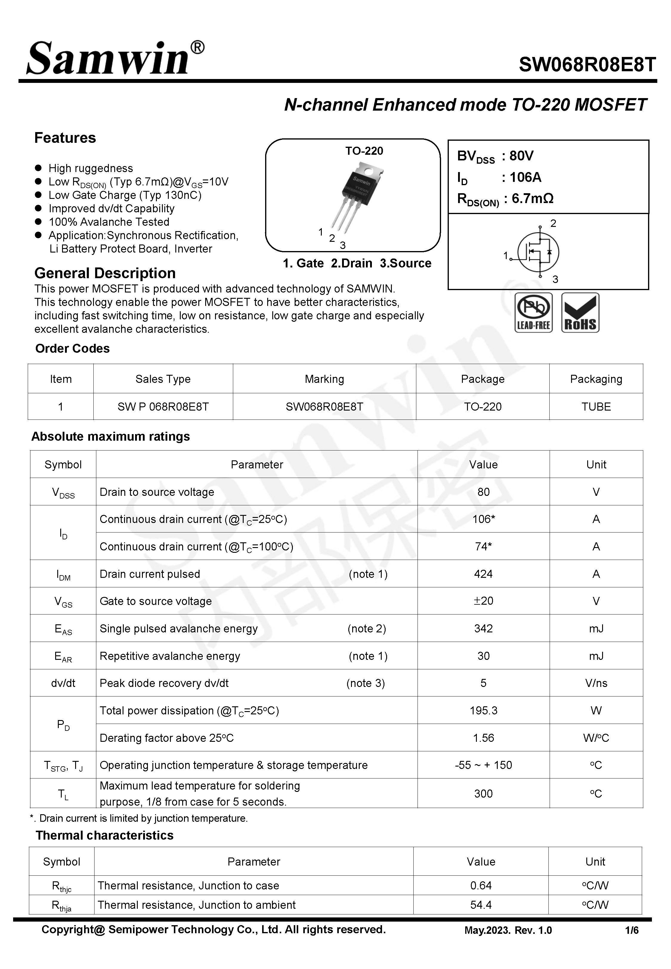 SAMWIN MOSFET