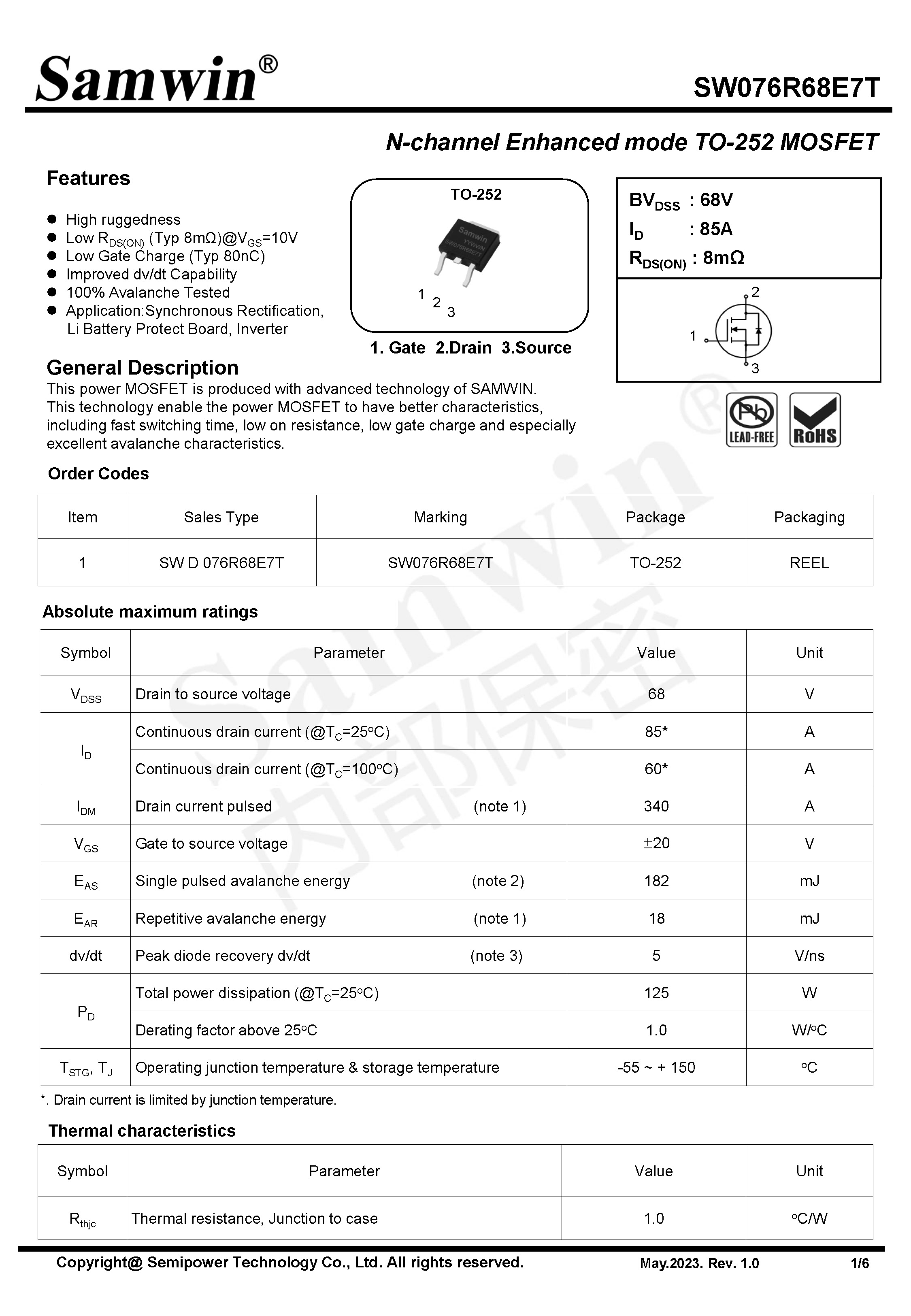 SAMWIN MOSFET