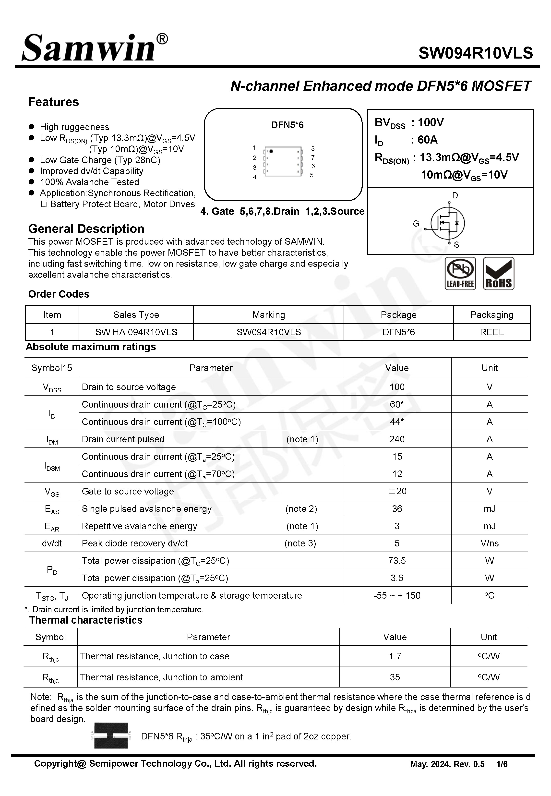 SAMWIN MOSFET