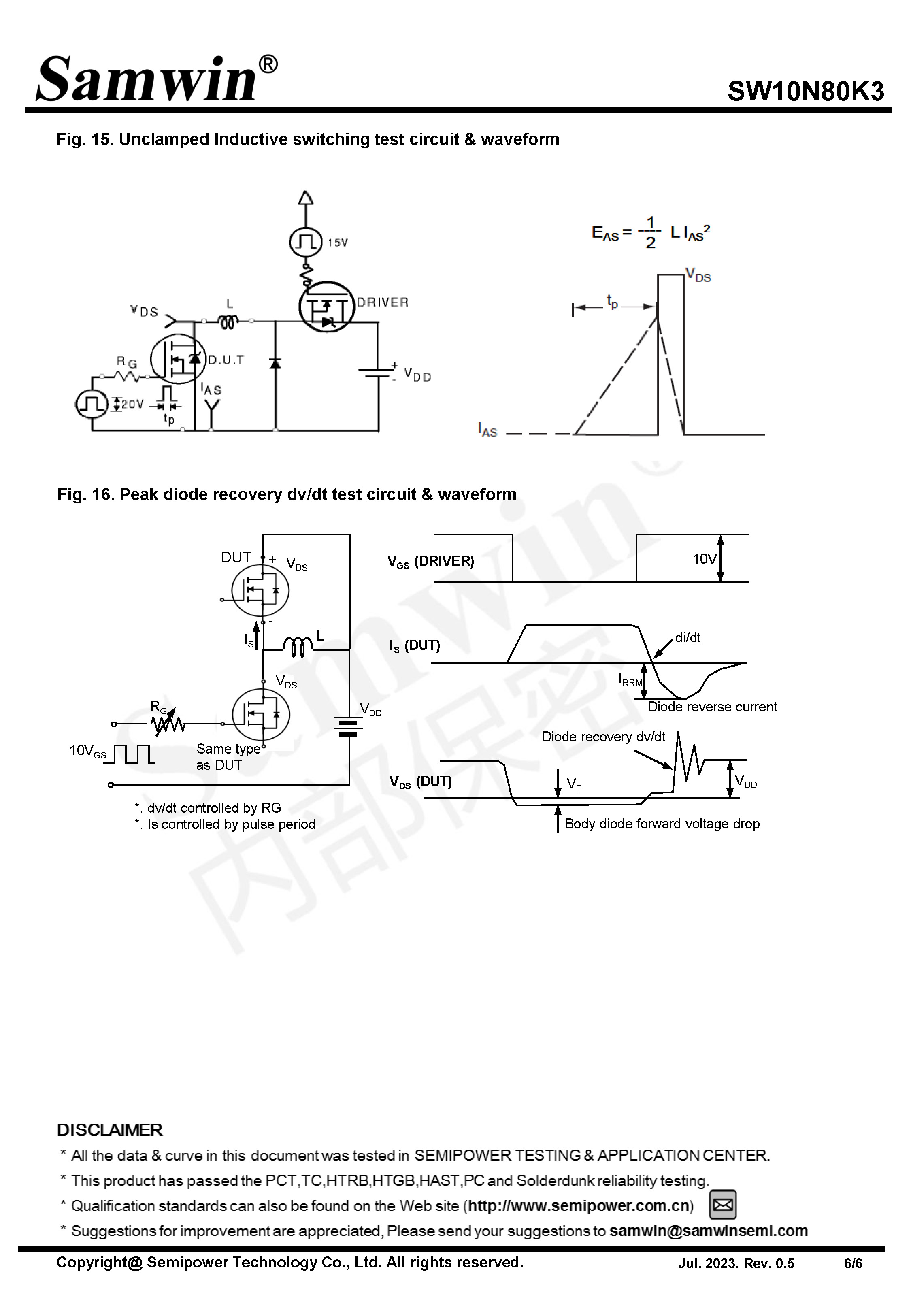 SAMWIN MOSFET