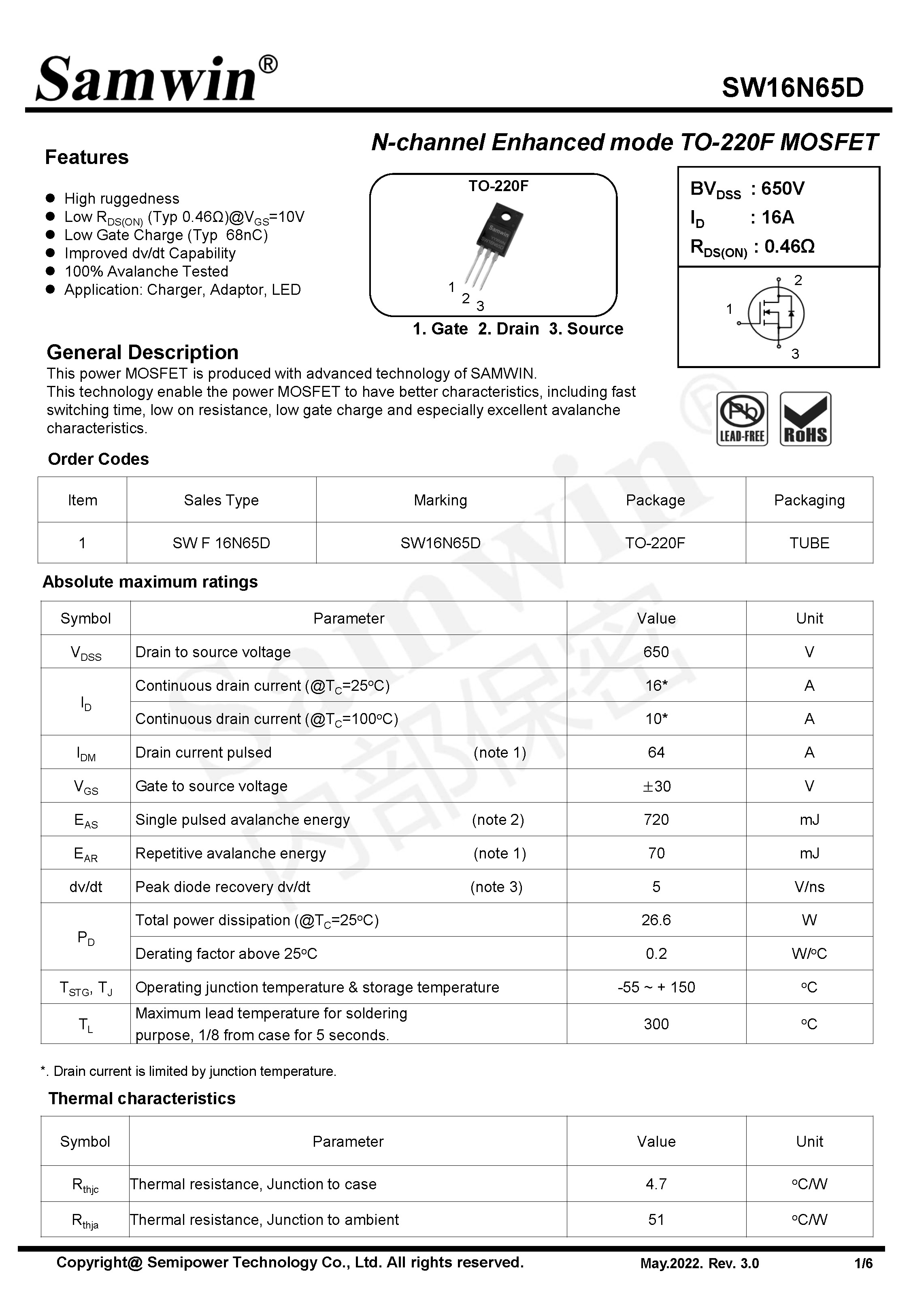 SAMWIN MOSFET