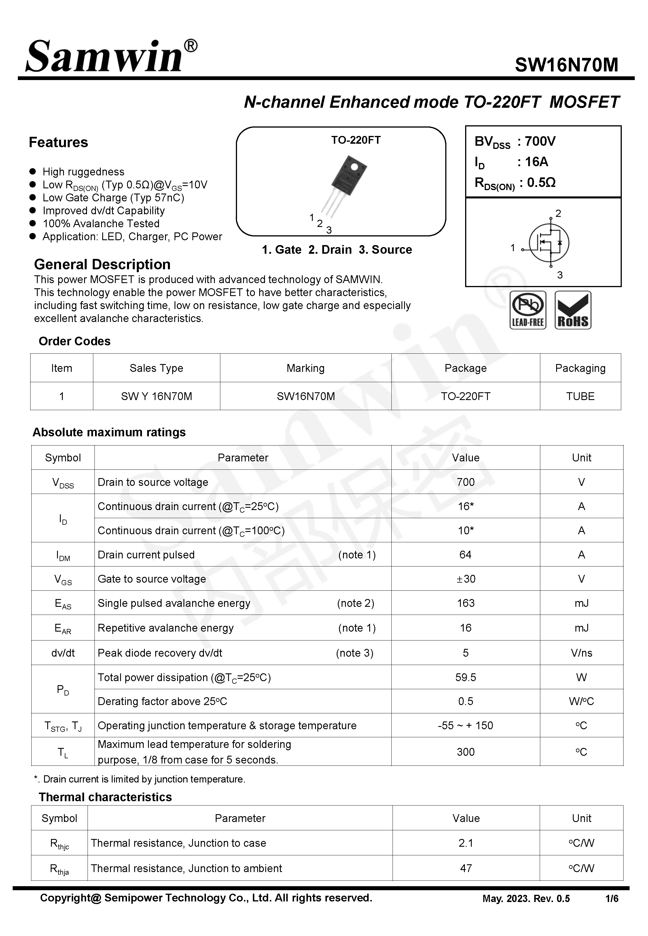 SAMWIN MOSFET